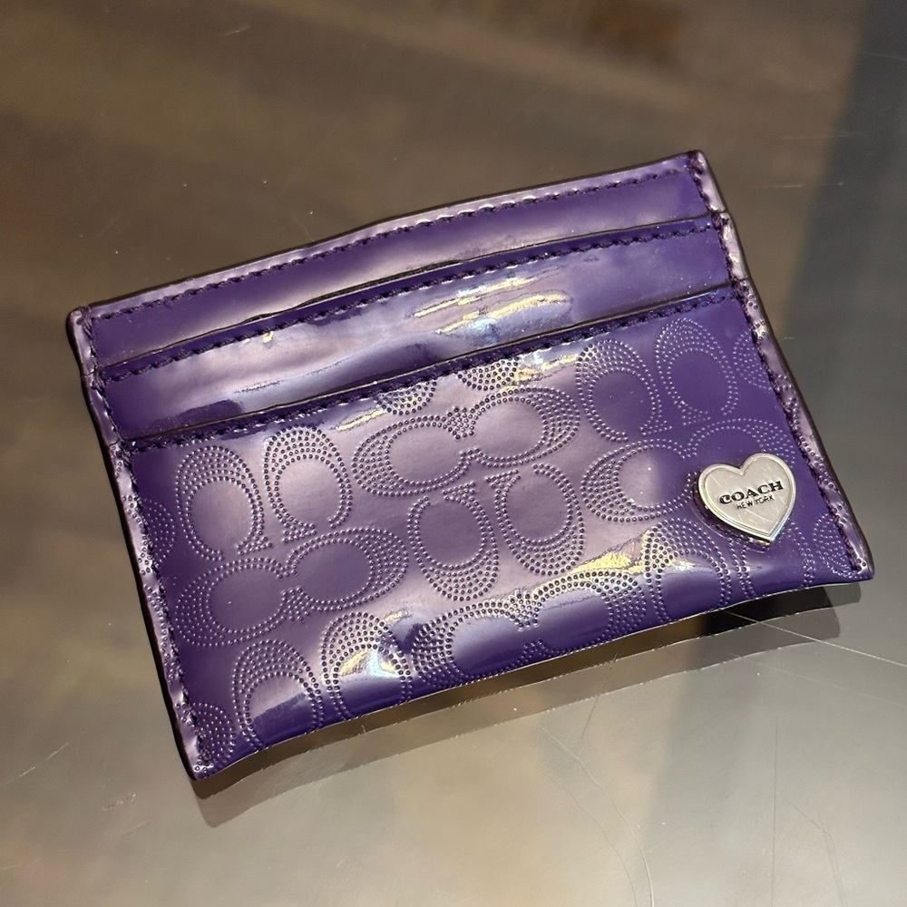 Purple coach wallet